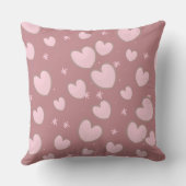 キュートピンクハート装飾用クッション クッション (裏面)
