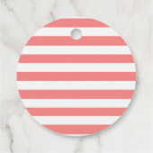 キュートピンクバタフライテーマ誕生日パーティー フェイバータグ (裏面)