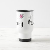 キュートピンクバタフライナニー トラベルマグ (中央)