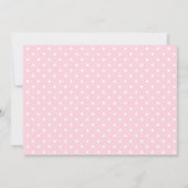 キュートピンクバニーラビットベビーシャワー招待状 招待状 (裏面)