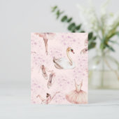 キュートピンクバレリーナダンススクレーブック紙 (スタンド正面)