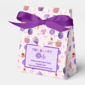 キュートピンクパープルスイートワン誕生日 フェイバーボックス (正面サイド)