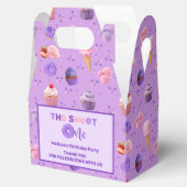 キュートピンクパープルスイートワン誕生日 フェイバーボックス (オープン)