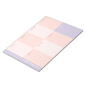 キュートピンクパープルスクールウィークリープランナー ノートパッド (アングル)