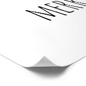 キュートピンクピグ&ブライトメリーミニマリストクリストマスト ポスター (角)