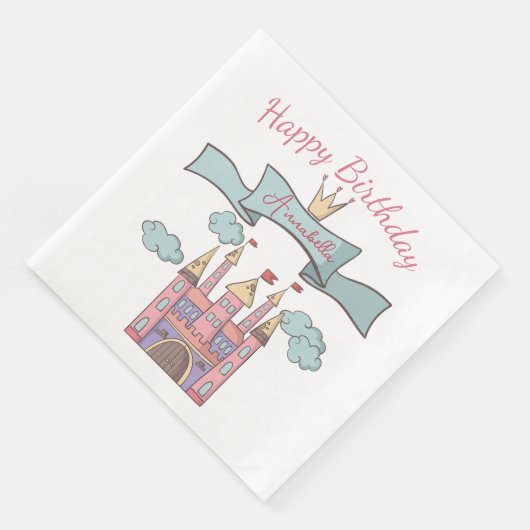 キュートピンクフェアリーテイルプリンセス城名前をカスタムする (コーナー)