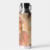 キュートピンクフェアリー絵画ファンタジー ウォーターボトル (背面)