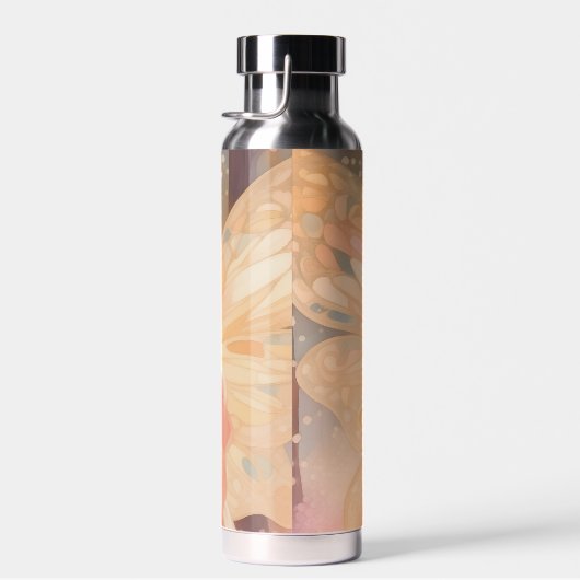 キュートピンクフェアリー絵画ファンタジー ウォーターボトル (右面)