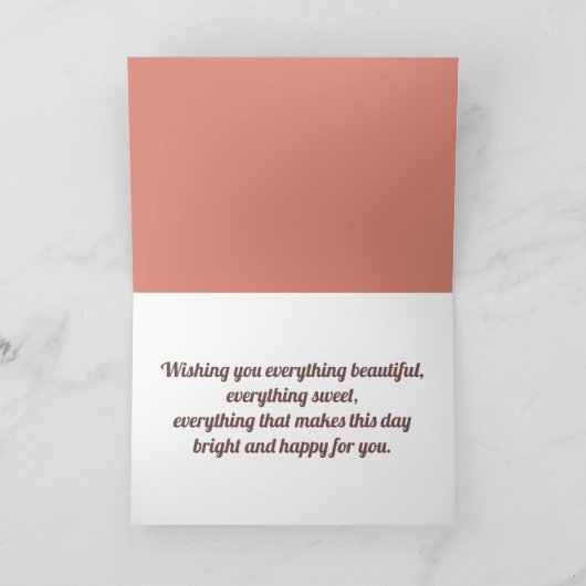 キュートピンクフェアリー絵画ファンタジー カード (内部)