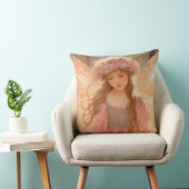 キュートピンクフェアリー絵画ファンタジー クッション (椅子)