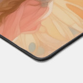 キュートピンクフェアリー絵画ファンタジー デスクマット (コーナー)