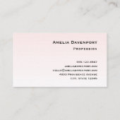 キュートピンクフラミンゴイラストレーション 名刺 (裏面)