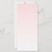 キュートピンクフラミンゴイラストレーション 招待状 (裏面)