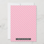 キュートピンクフラミンゴベビーシャワー招待状 招待状 (裏面)
