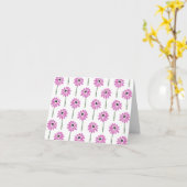 キュートピンクフローラカスタム カード (黄色い花)