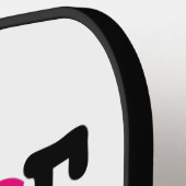 キュートピンクブラックナースビーブスメディカルプロフェッショナル ピックルボールラケット (左詳細)