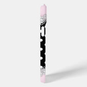 キュートピンクブラック水玉模様ハイヒール Case-Mate iPhoneケース (裏面 / 右)