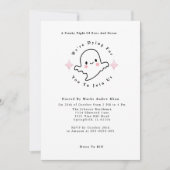 キュートピンクブーズ&ブーゼ幽霊ハローウィンパーティ 招待状 (正面)