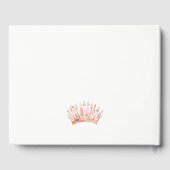 キュートピンクプリンセスクラウンティアラフローラ誕生日 ゲストブック (裏面)