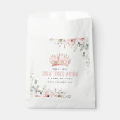 キュートピンクプリンセスクラウンティアラフローラ誕生日 フェイバーバッグ (正面)