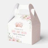 キュートピンクプリンセスクラウンティアラフローラ誕生日 フェイバーボックス (裏面サイド)