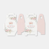 キュートピンクプリンセスクラウンティアラフローラ誕生日 フェイバーボックス (折り畳みなし)