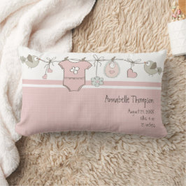 キュートピンクベビークロセスラインブリス統計 ランバークッション