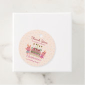 キュートピンクベリースイートバンニーズバースデーパーティー フェイバータグ (インサイチュ)