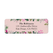キュートピンクホリーホリデイ住所 シール (正面)