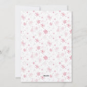 キュートピンクホワイトレトロクリスマス シーズンカード (裏面)