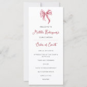 キュートピンクボウキンセニェラお祝いプログラム (正面)