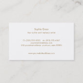 キュートピンクモノグラム美しいサロン美容学2 名刺 (裏面)