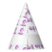 キュートピンクユニコーンパターン子供の誕生日 パーティーハット (裏面)