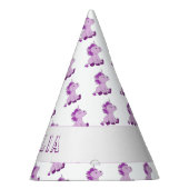 キュートピンクユニコーンパターン子供の誕生日 パーティーハット (右)