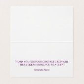 キュートピンクユニコーンレインボーグリッタードリップスモノグラム 名刺 (内部フラット)