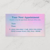 キュートピンクユニコーンレインボーグリッタードリップ 予約カード (裏面)