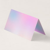 キュートピンクユニコーンレインボーグリッタードリップ 名刺 (裏面)