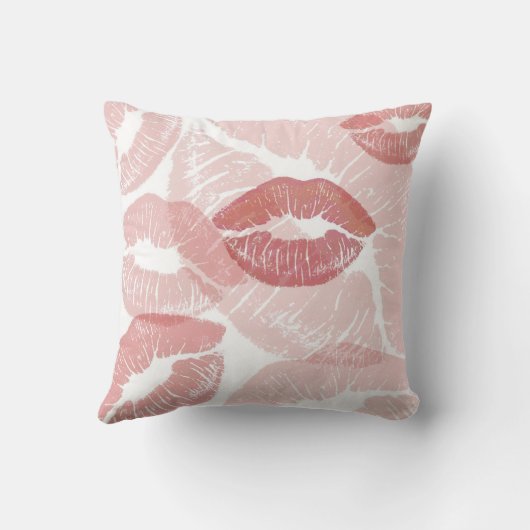 キュートピンクリップインプリントキス クッション (裏面)