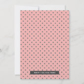 キュートピンクリラマ子供の誕生日パーティの招待状 招待状 (裏面)