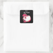 キュートピンクリートカボンプキンハロウィーン秋トアドスツール スクエアシール (バッグ)