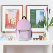 キュートピンクレインボー名前をカスタムする プリントバックパック