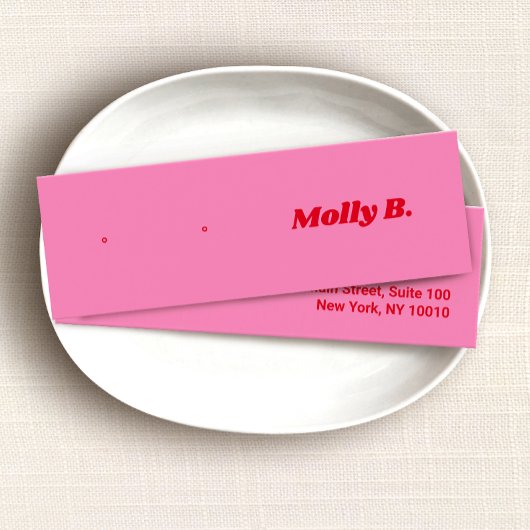 キュートピンクレトロスタッドイヤリングジュエリー表示カード