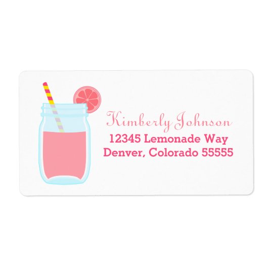キュートピンクレモネード ラベル (正面)