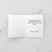 キュートピンク格言新郎新婦結婚ズ サンキューカード (内部)