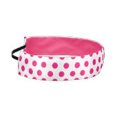 キュートピンク水玉模様 アスレチックヘッドバンド (左)