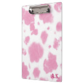 キュートピンク牛プリントウエスタンロデオカスタム クリップボード (左)