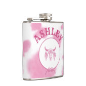 キュートピンク牛プリントウエスタンロデオカスタム フラスク (右)
