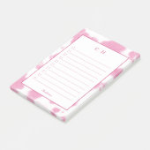 キュートピンク牛プリントウエスタンロデオモノグラム ポストイット (アングル)