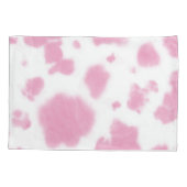 キュートピンク牛プリントウエスタンロデオモノグラム 枕カバー (裏面)