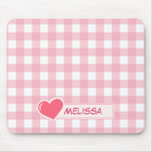 キュートピンク&ホワイトチェッカーボードカスタム